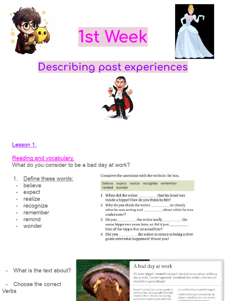 Intensive Intermediate - Lesson 1 | PDF