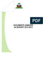 Budget 2012 - 2013: Documents Annexes 