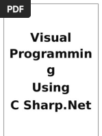 Visual C#.net Theory Notes