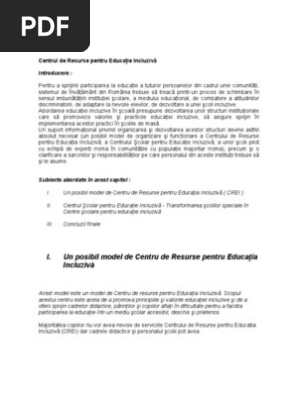 Centrul De Resurse Pentru Educatie Incluziva Prezentare Detaliata 5
