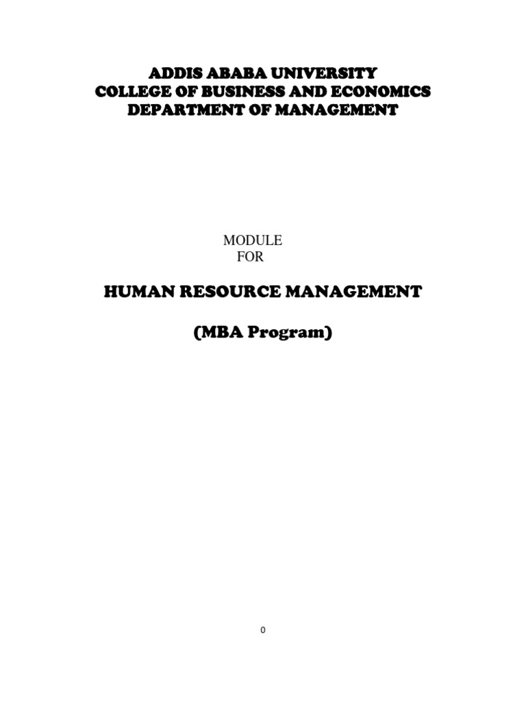 HRM Module 1 | PDF | Human Resource Management | Occupational Safety ...