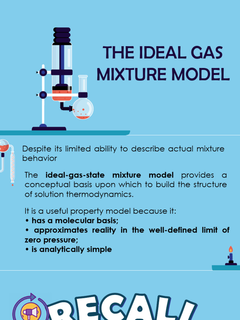The Ideal Gas Mixture Model | PDF | Gases | Transparent Materials