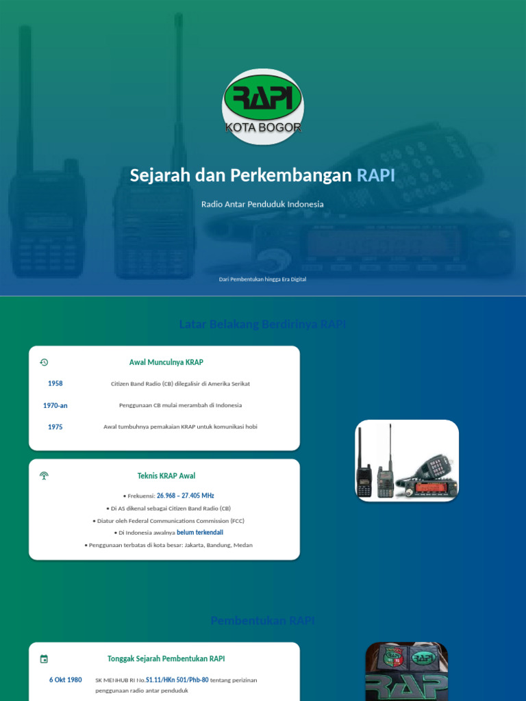 Sejarah Dan Perkembangan RAPI | PDF