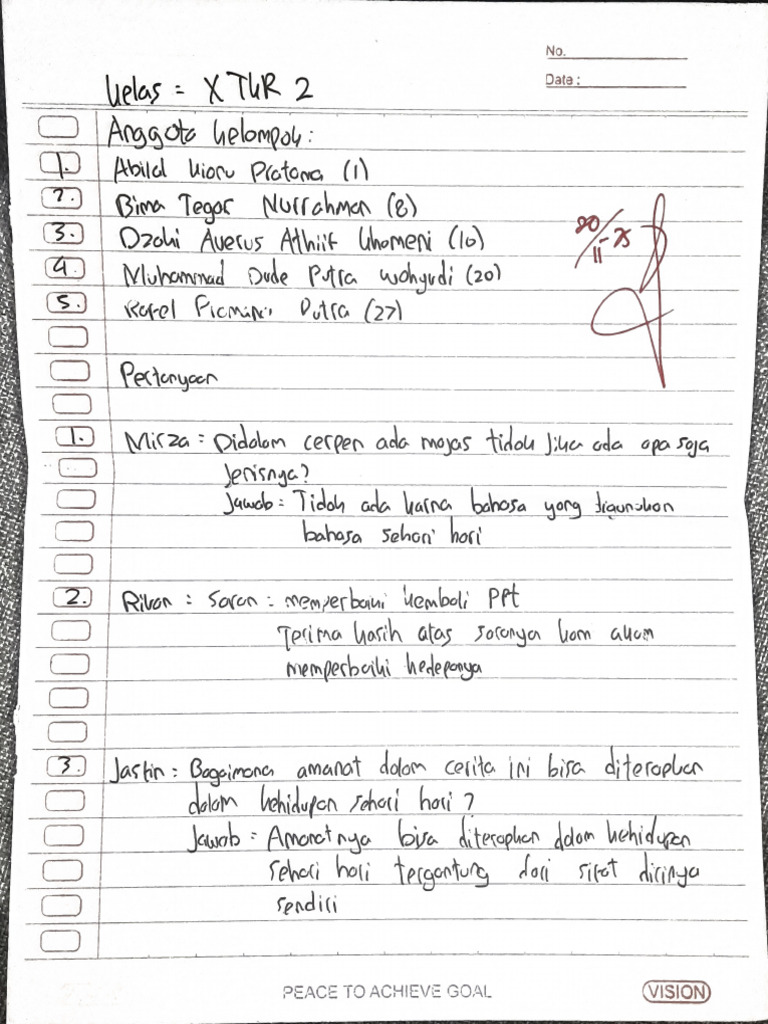 Catatan Notulen Kelompok | PDF