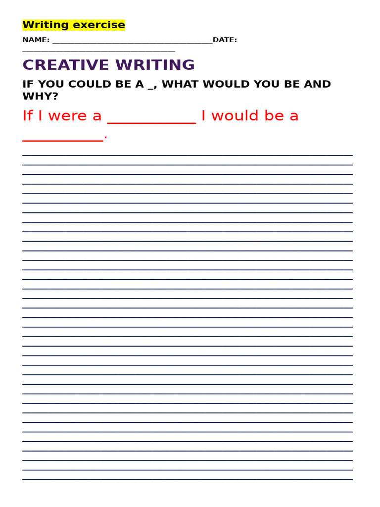 Writing Exercise Essay | PDF