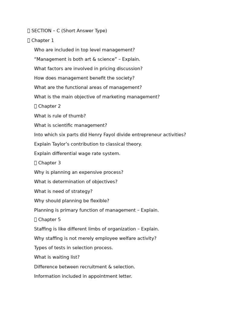 OCM Imp Questions | PDF | Capital (Economics) | Marketing