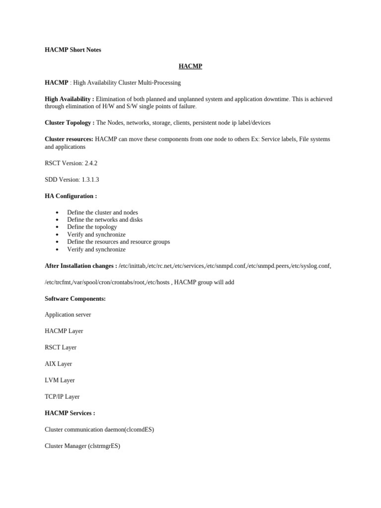 Hacmp Vio Aix 1 | PDF | Computer Cluster | Ip Address