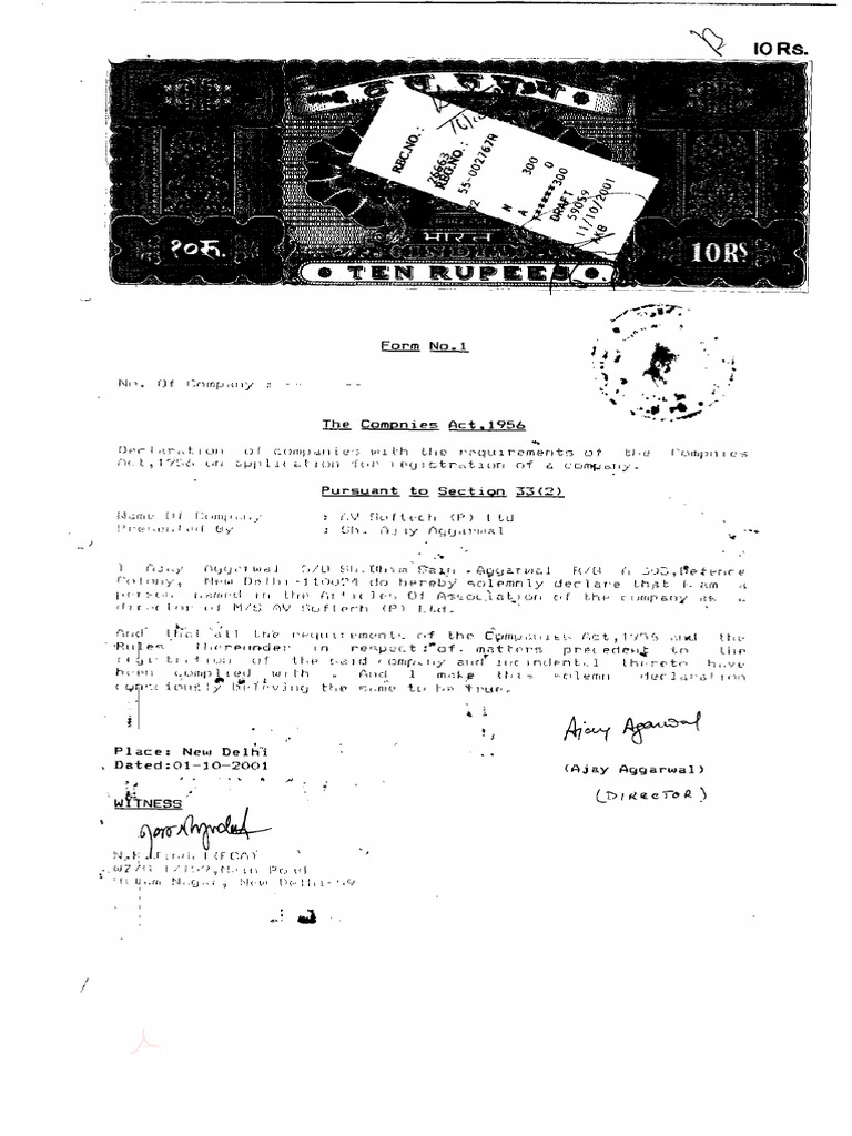 Form 1 - 18 - 03 - 2006 | PDF