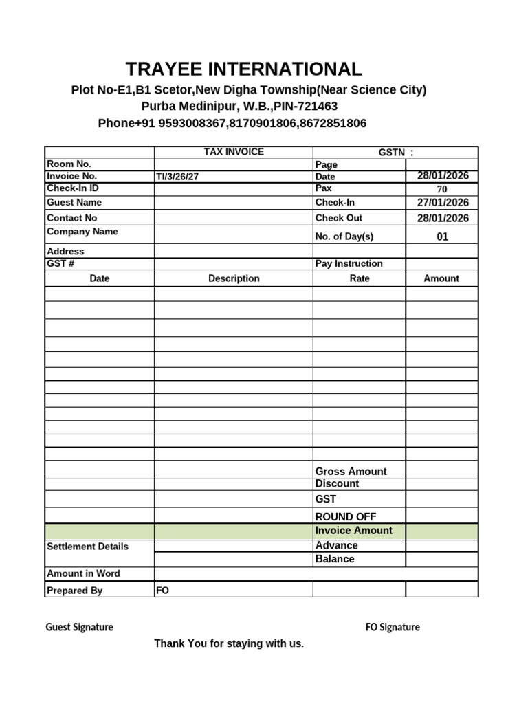 Manual Bill | PDF