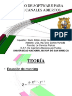 Desarrollo de Software para Diseño de Canales Abiertos01 - Unmsm - Cesar Corrales-23-08-06