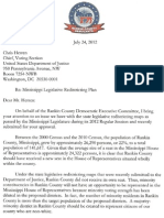Rankin County Letter to the DOJ