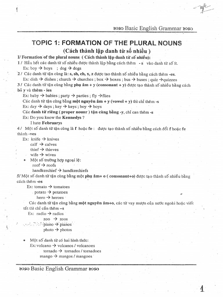 Basic English Gramar | PDF