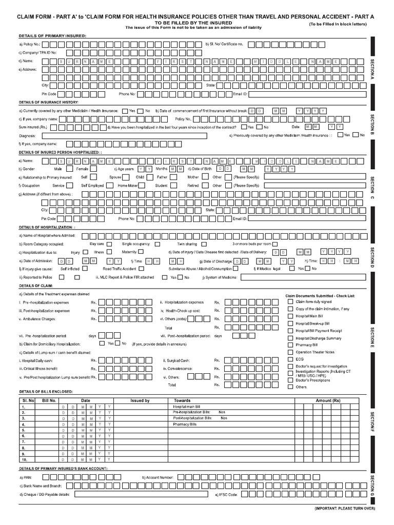 Claim Form | PDF