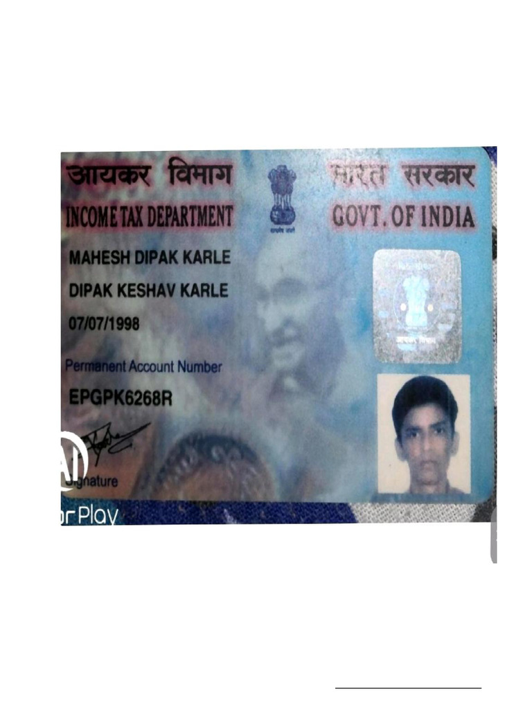 Pan Card | PDF