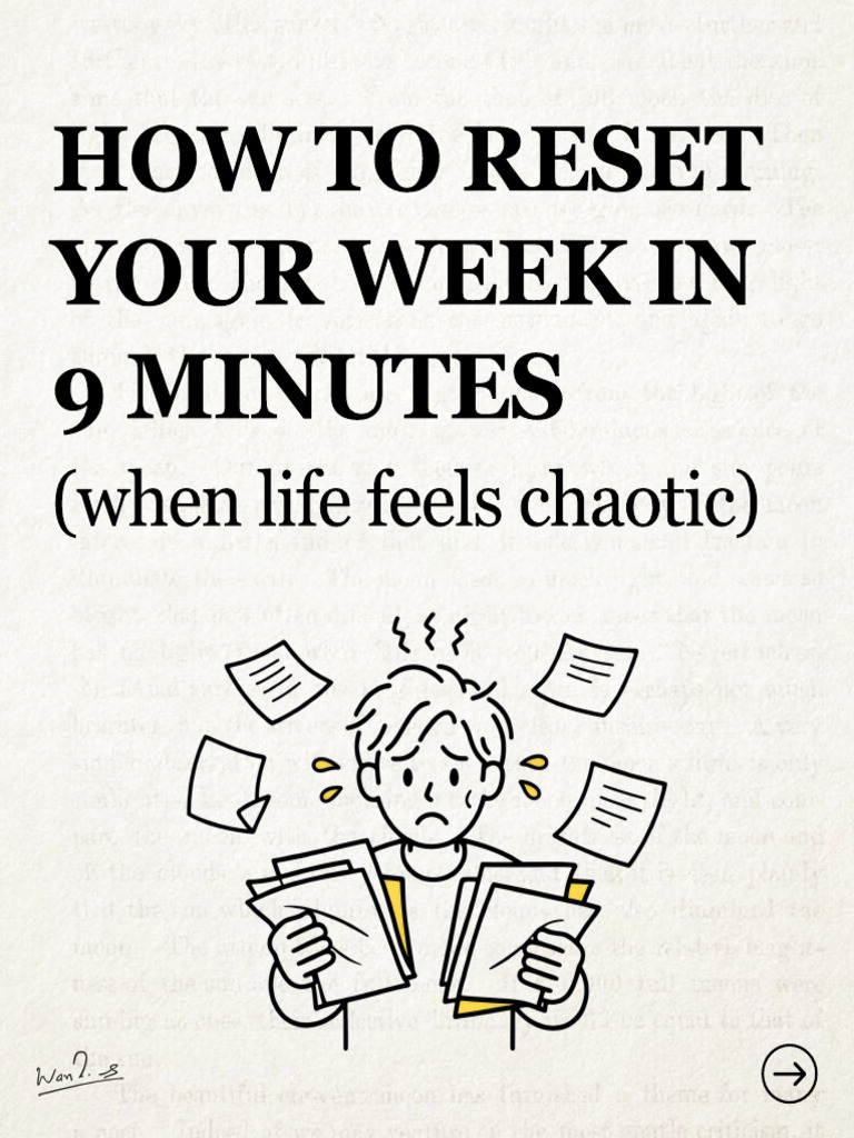 How To Reset Your Week in 9 Minutes | PDF