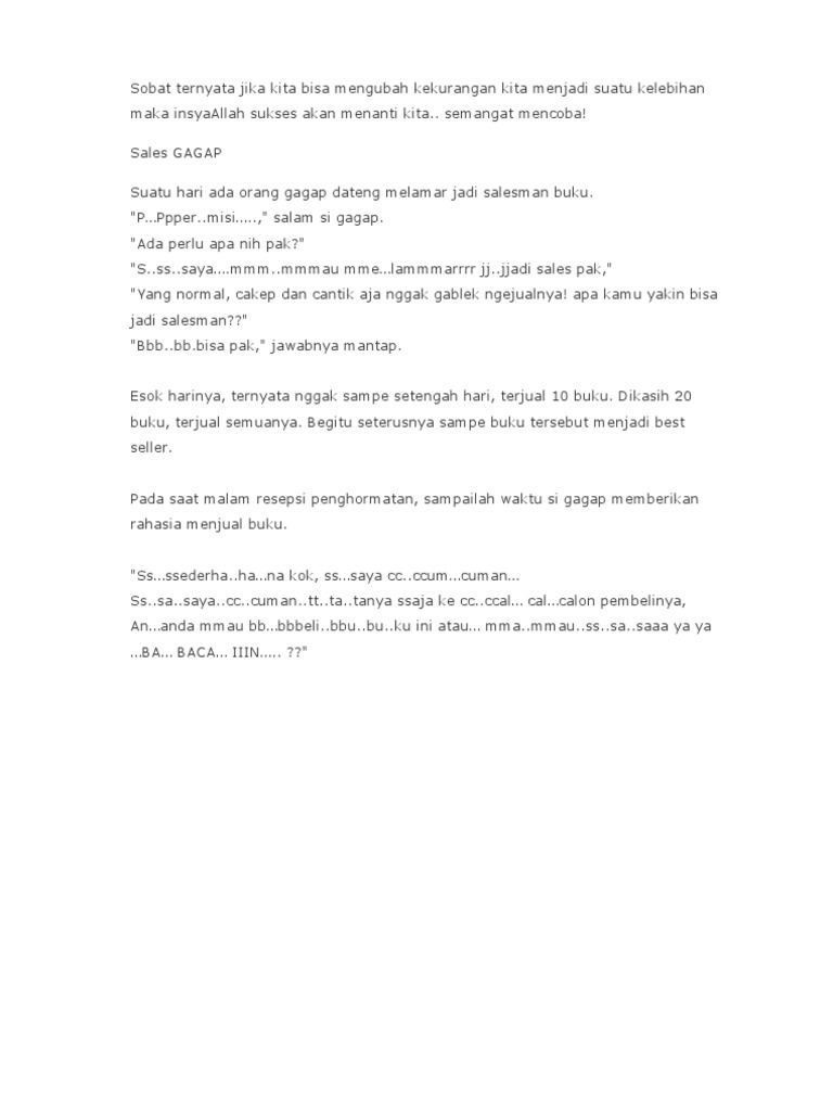 Sales Gagap Pdf