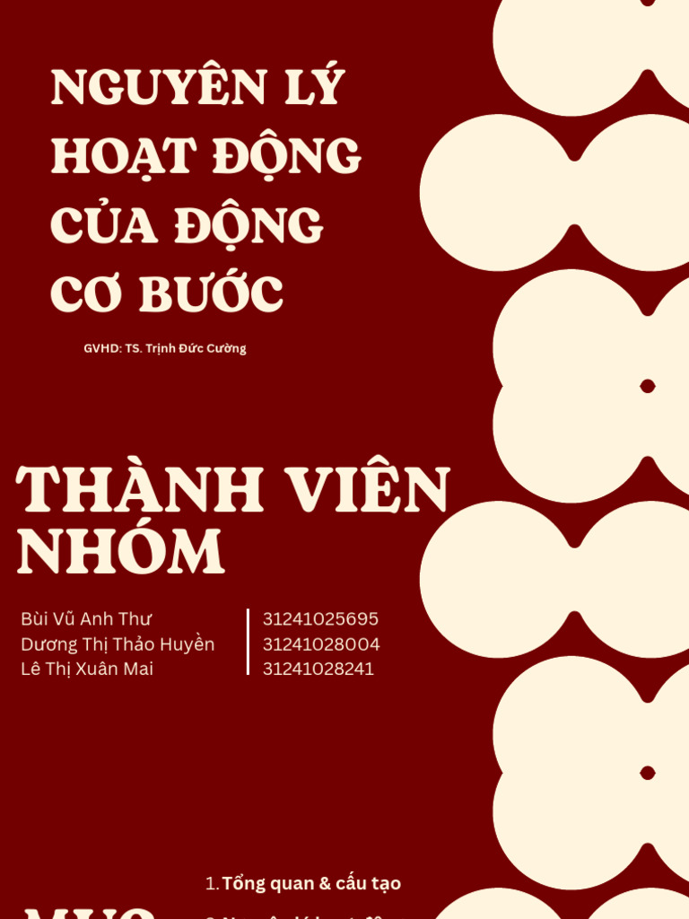 Nguyên Lý Ho T Đ NG C A Đ NG Cơ Bư C: GVHD: Ts. TR NHĐ CC NG | PDF