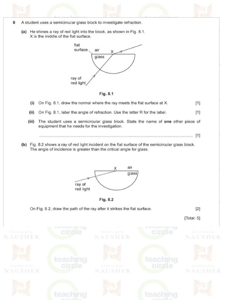Reflection and Refraction Worksheet | PDF