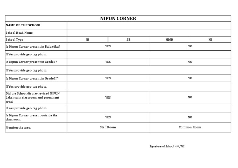 Nipun Corner Report | PDF