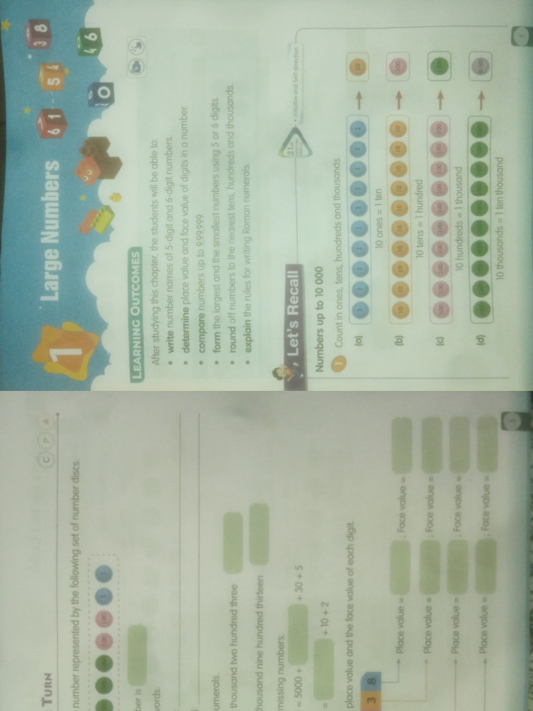 STD 4 Maths 1,2 | PDF