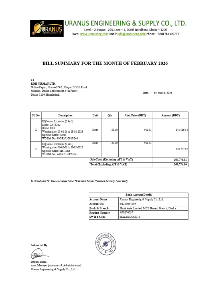 Bill Summary of February, 2026 | PDF