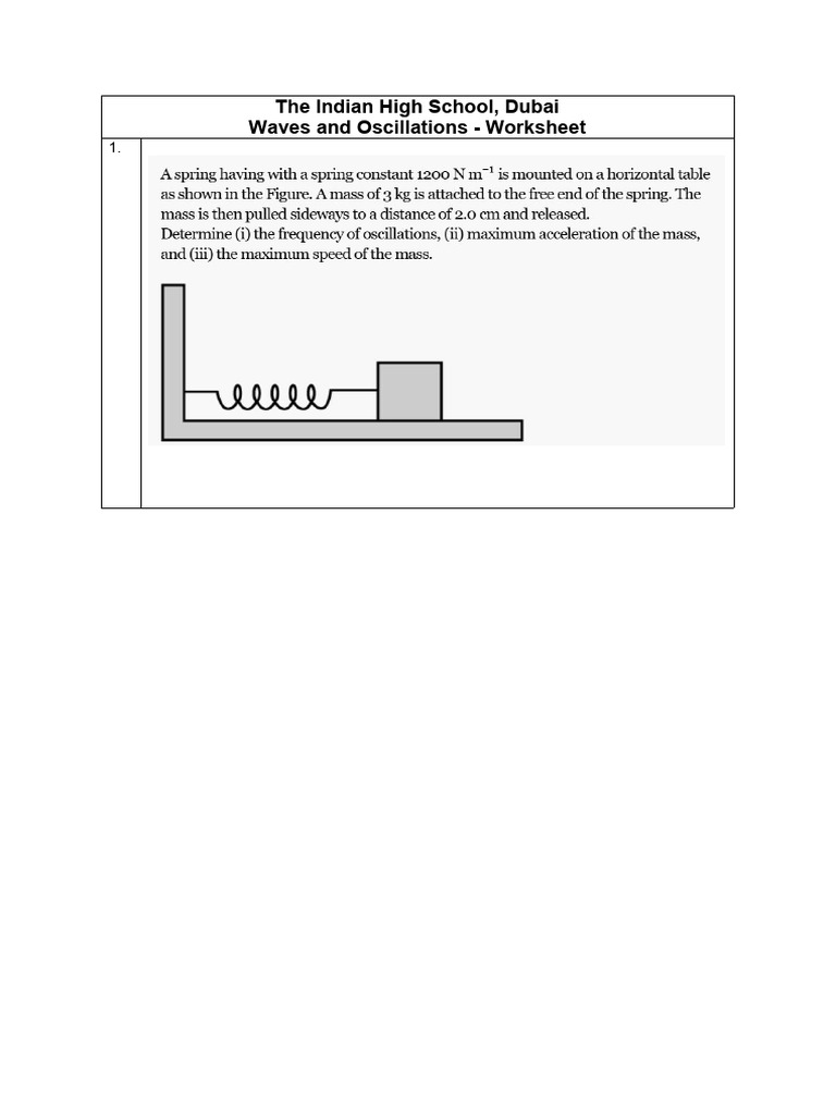 Waves and Oscillations | PDF | Oscillation | Waves