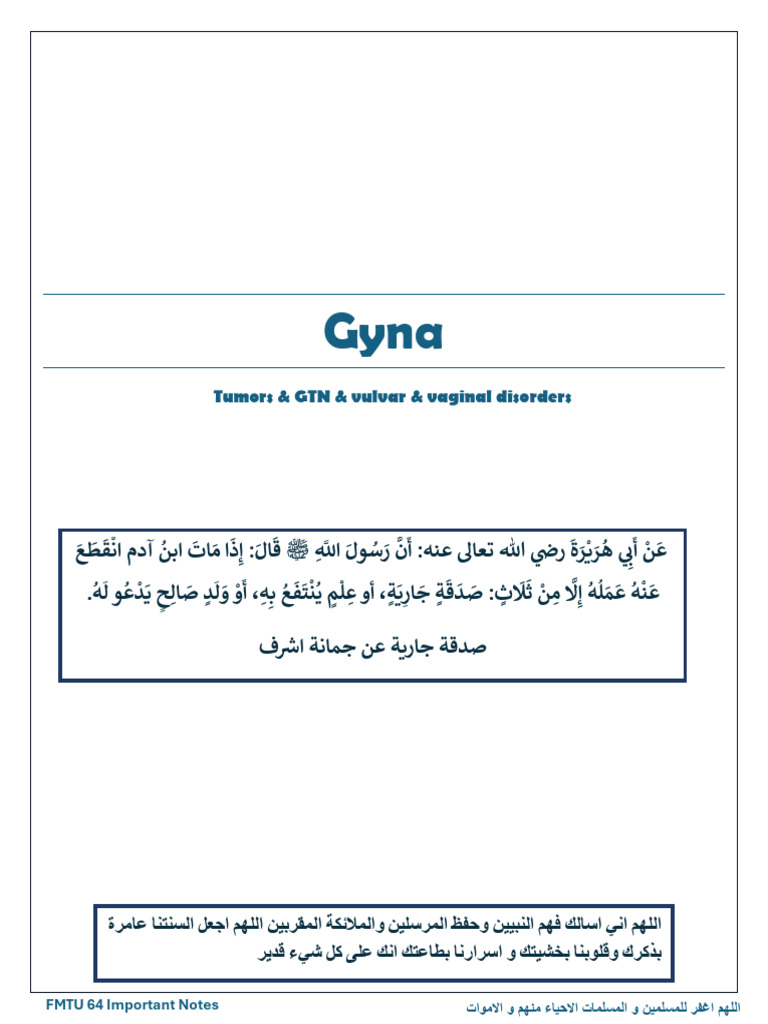 Gyna part 1 | PDF | Ovarian Cancer | Vagina