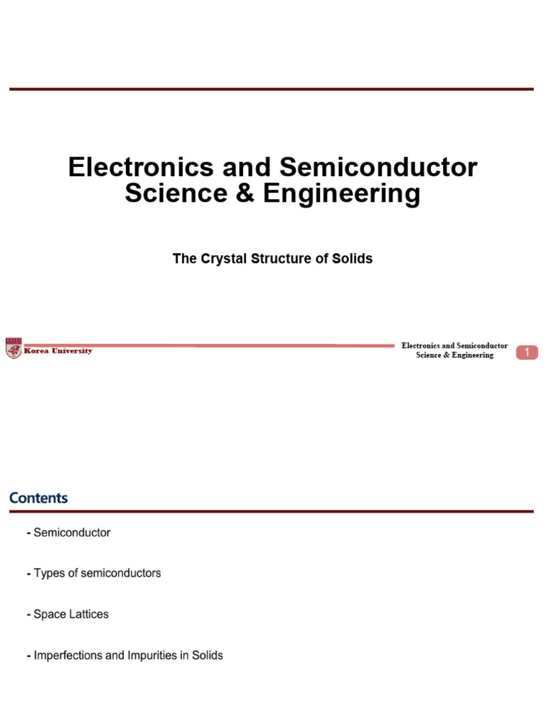 Lec1 - ESSE - The Crystal Structure of Solids | PDF | Solid ...