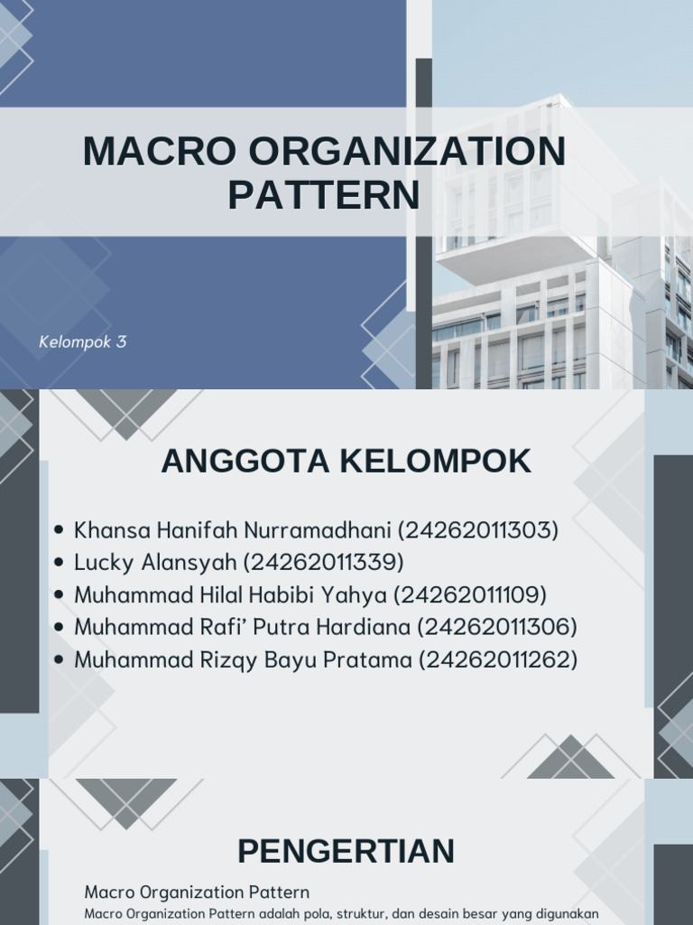 Macro Organization Pattern PPT Kelompok3 | PDF