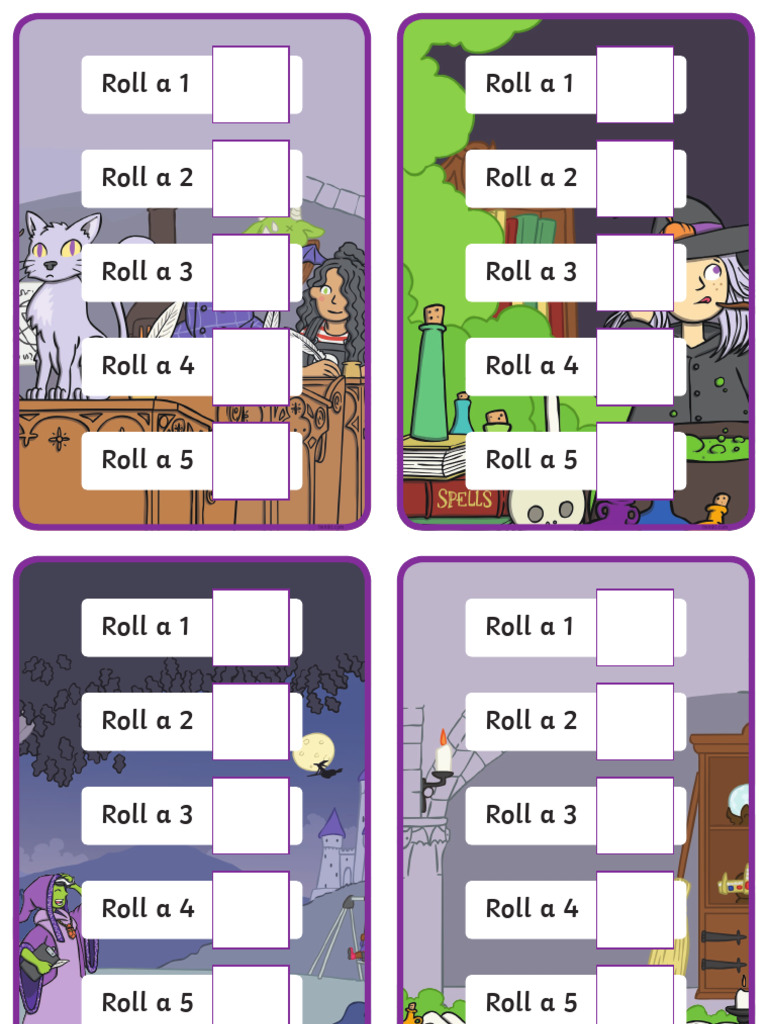 Number Potions Game Boards | PDF