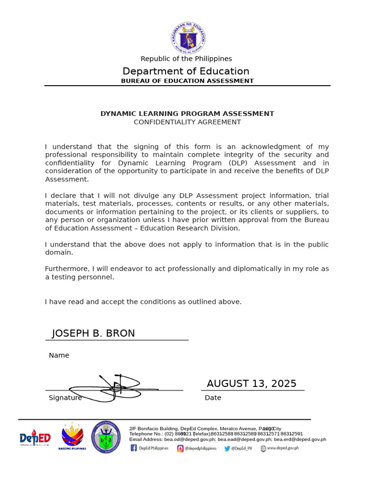 Department of Education: Republic of The Philippines | PDF