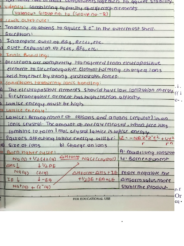 Inorganic Chemistry Notes | PDF