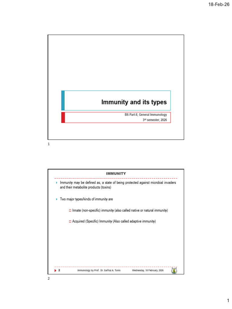 Immunity and Its Types | PDF | Immune System | Adaptive Immune System