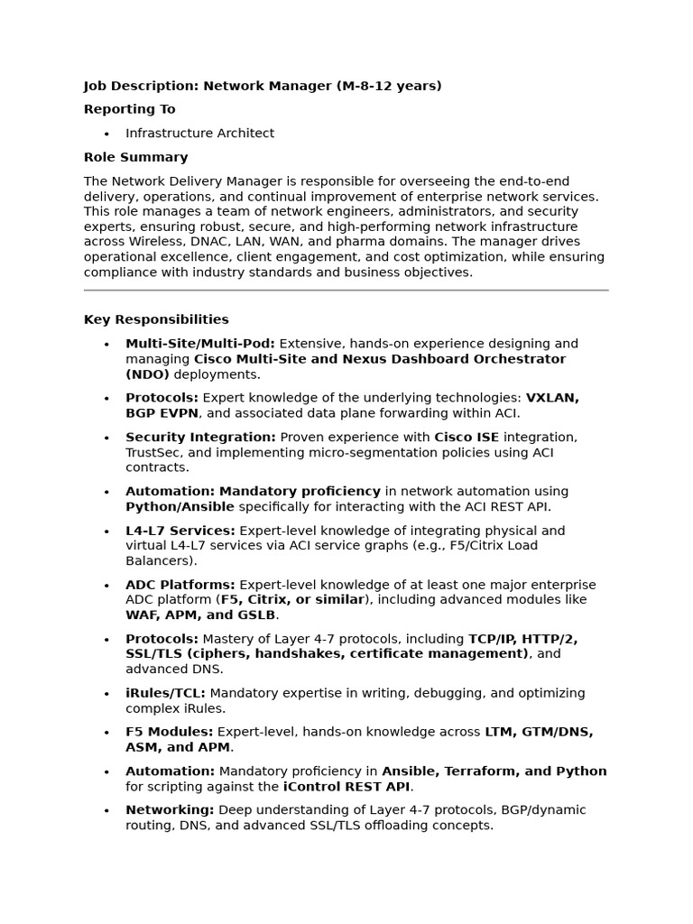 Data Center - ACI & Load Balancer - M&SM | PDF | Computer Network ...