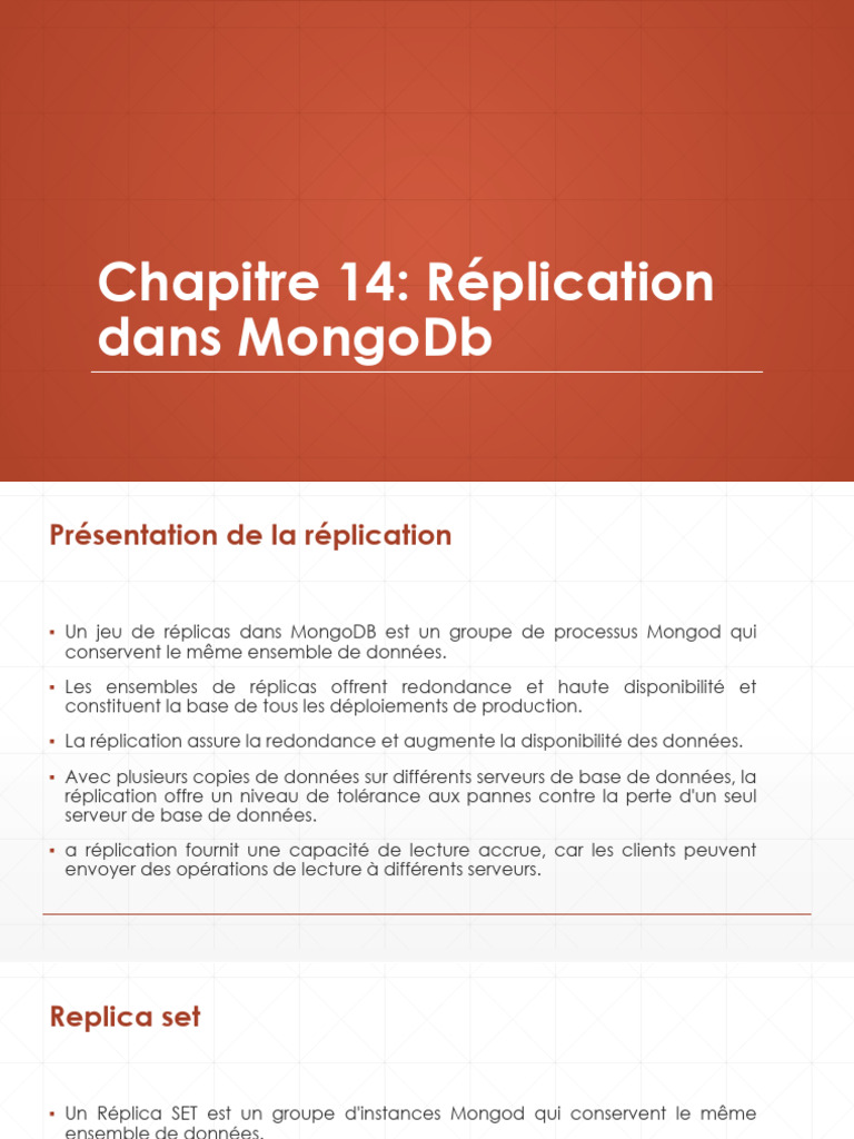 14 - Réplication Mongodb | PDF | MongoDB | Réplication (Informatique)