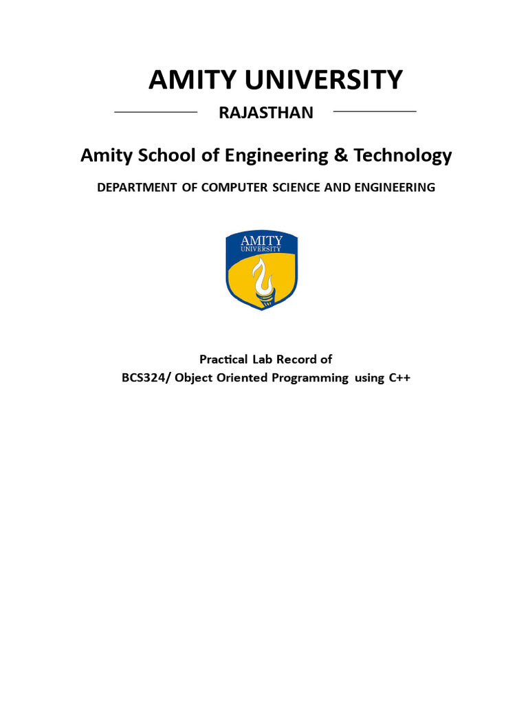 C++ Lab Record Final | PDF