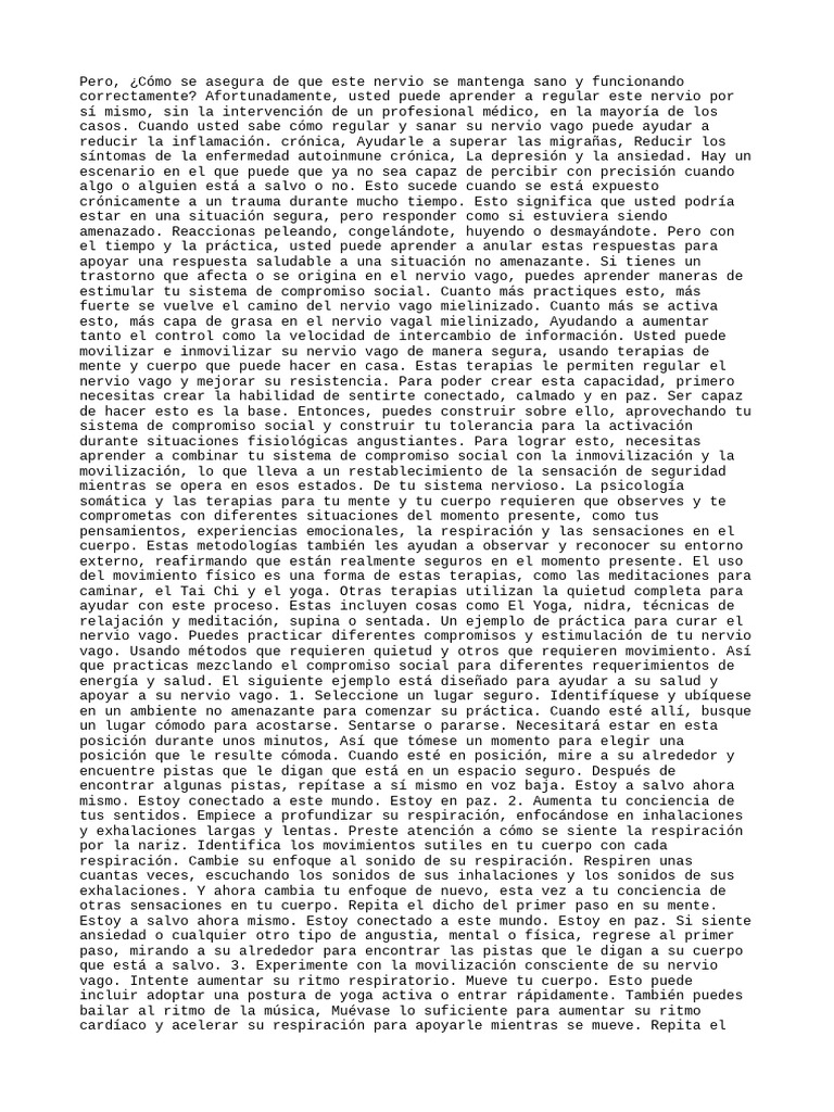 Nervio Vago - Parte 2 | PDF | Nervio vago | Cerebro