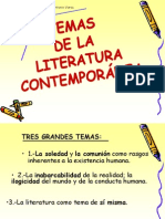 Temas y Rasgos Propios de La Literatura Contemporánea.