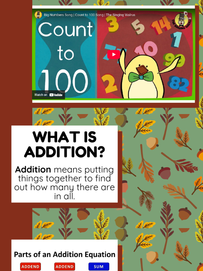 Kg2 - Math - Addition | PDF