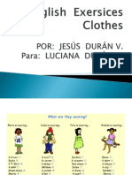 English Exersices - Clothes