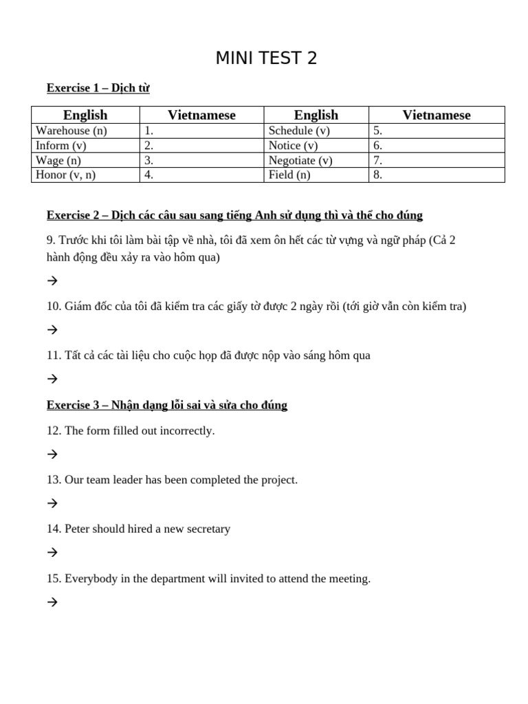 B - Mini Test 2 | PDF