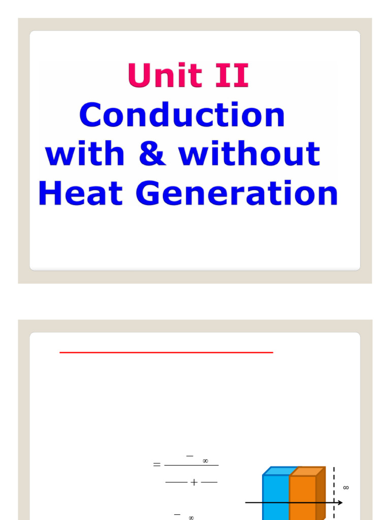 Unit 2 (Conduction With and Without Heat Generation) | PDF | Thermal ...