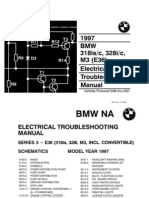 BMW 318is 325i E36 MY1997 Electrical Troubleshooting Manual