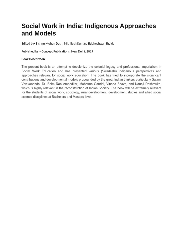 Social Work in India | PDF