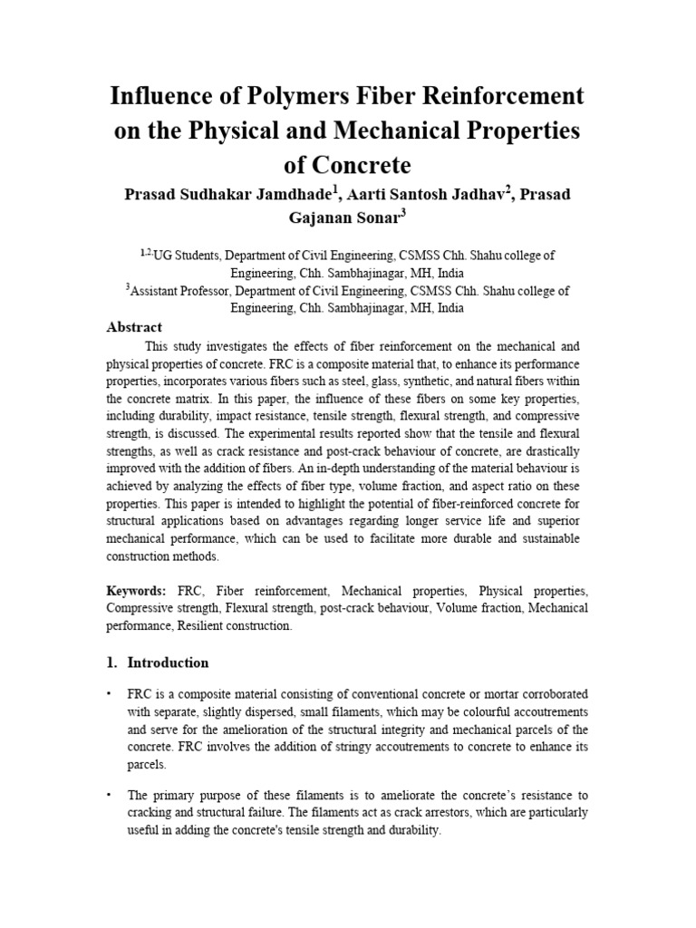 Paper No.01 (Another Formate) | PDF | Concrete | Fracture
