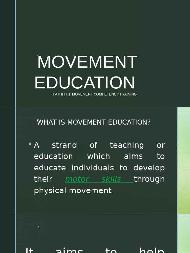 PATHFIT 1 - Movement Education | PDF | Physical Education | Cognition