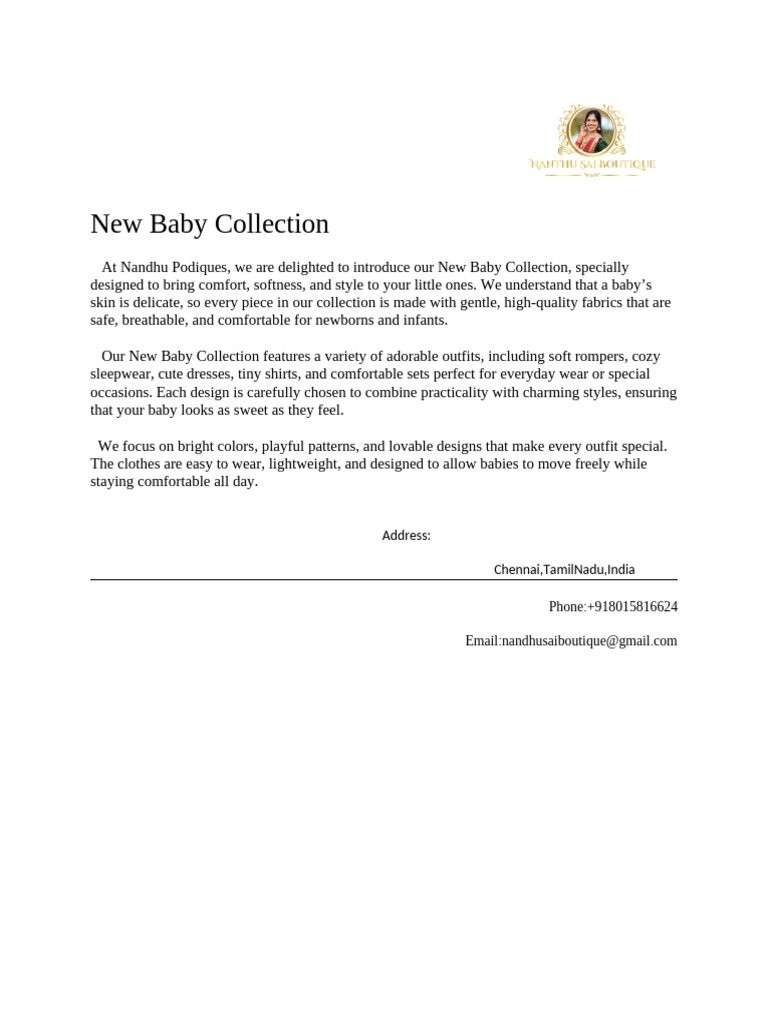 New Baby Collection | PDF