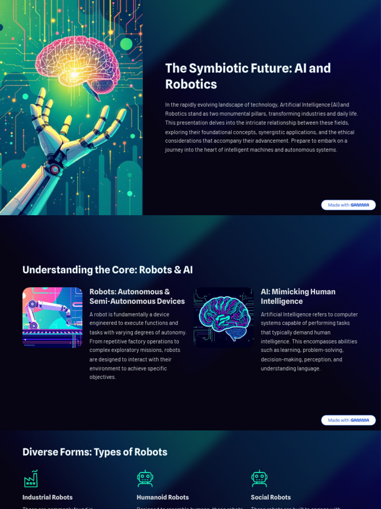 The Symbiotic Future AI and Robotics | PDF | Machine Learning ...