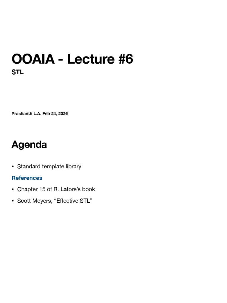 STL Notes | PDF | Algorithms And Data Structures | Object Oriented ...