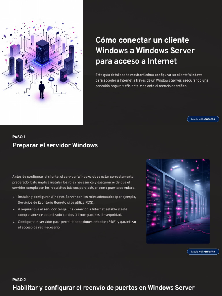 Como Conectar Un Cliente Windows A Windows Server para Acceso A ...